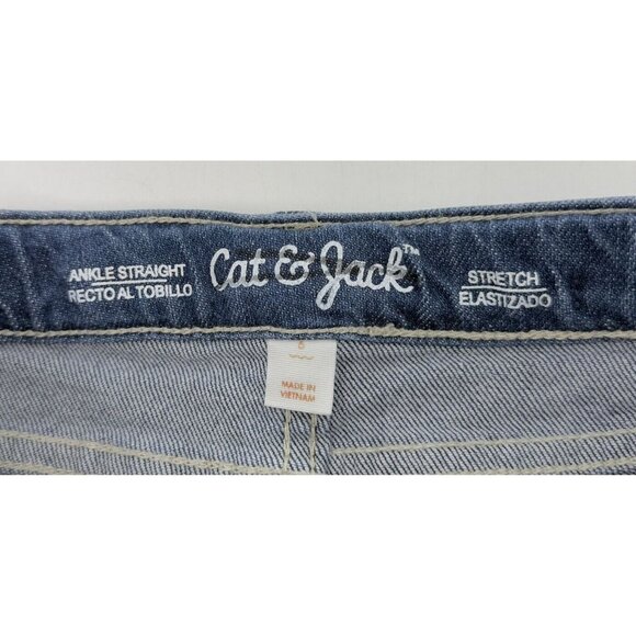 NWOT Cat & Jack Boy’s Blue Denim‎ Stretch Ankle Straight Jeans Size 6, Everyday - Picture 3 of 6
